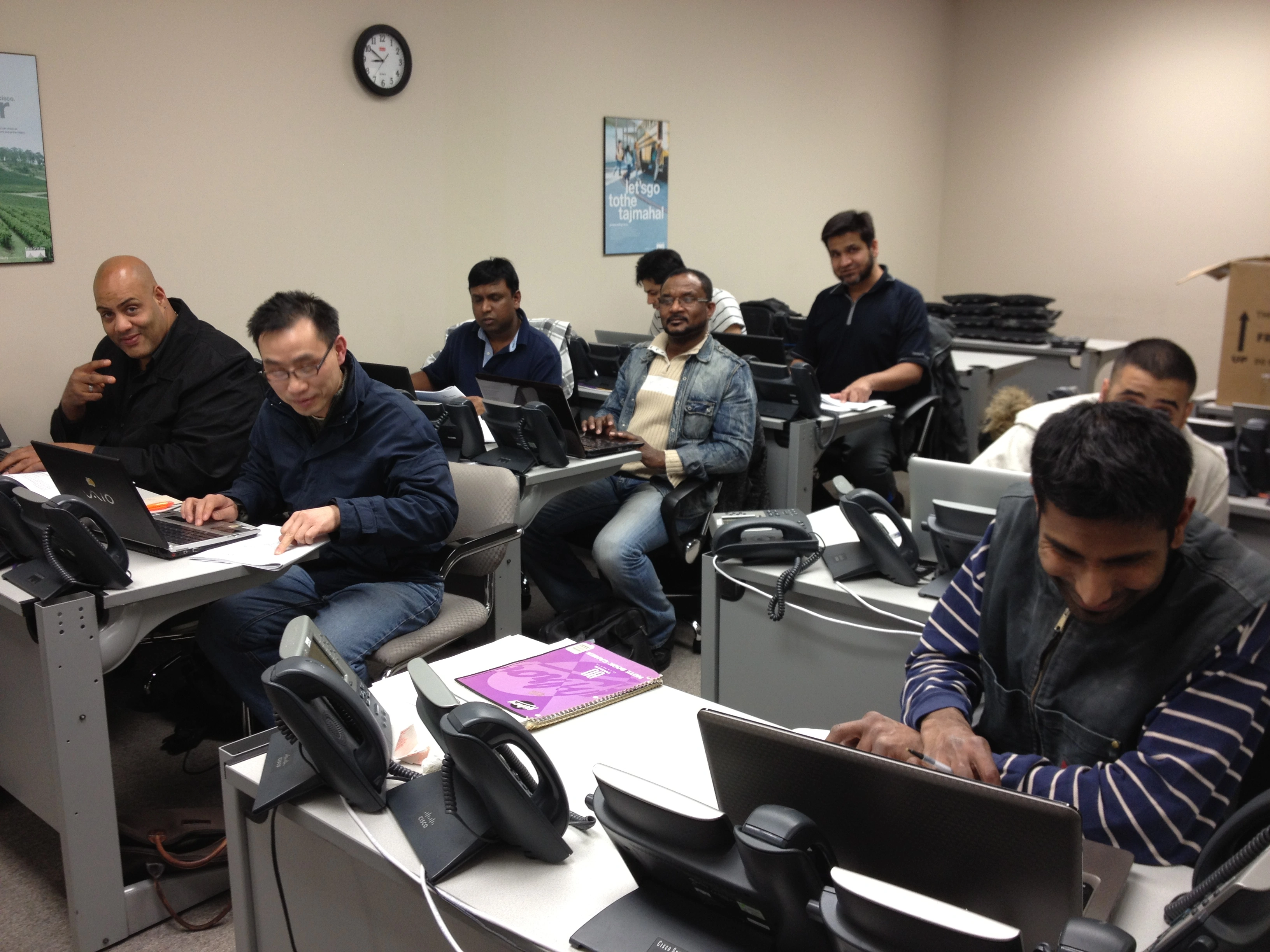 Engineers attending CCIE Collaboration instructor-led training